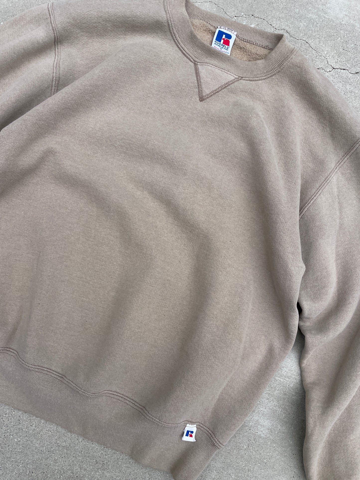 TAN RUSSELL SWEATSHIRT - 1990S