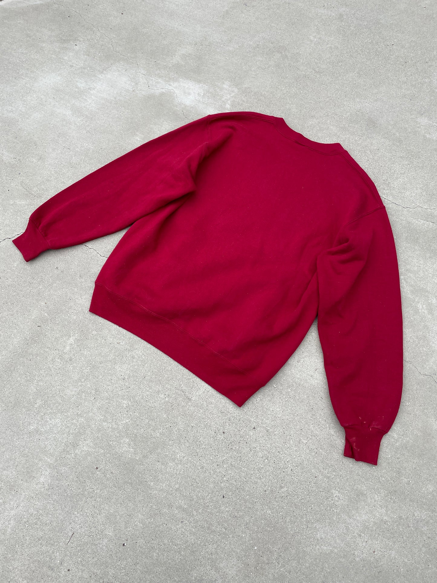 FADED RED RUSSELL SWEATSHIRT - 1990S