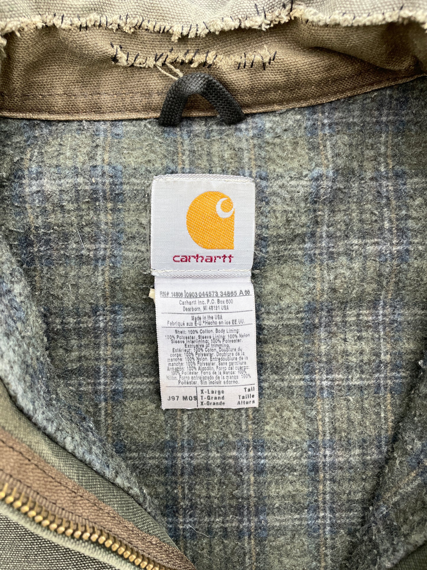 GREEN DETROIT CARHARTT  JACKET- 1990S