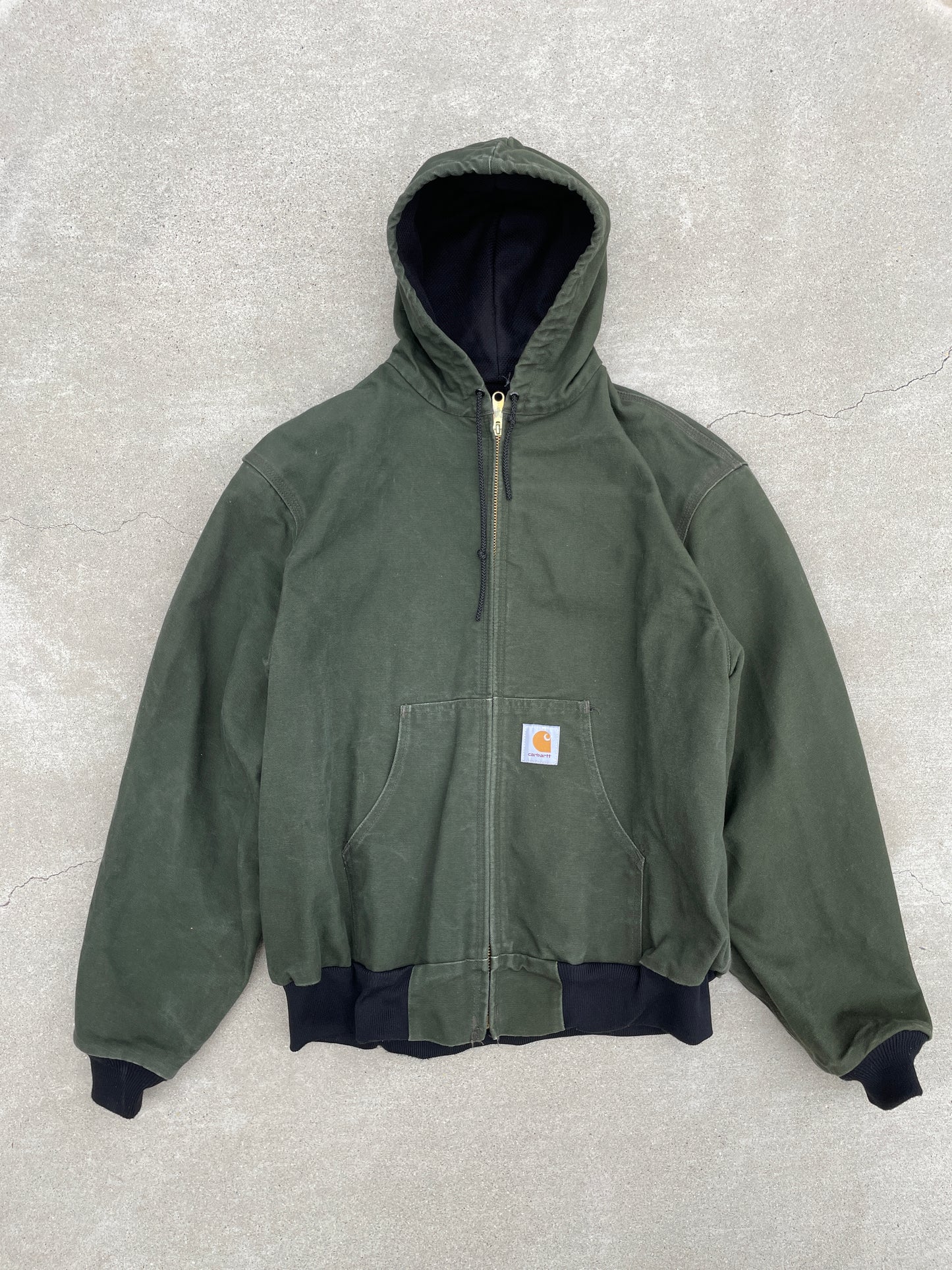 OLIVE HOODED CARHARTT JACKET