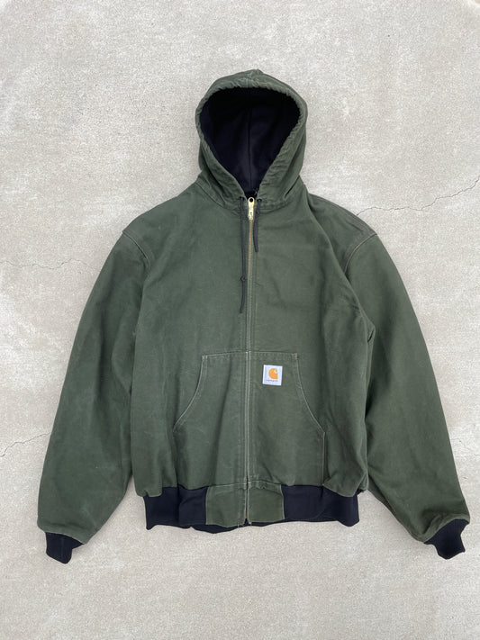 OLIVE HOODED CARHARTT JACKET