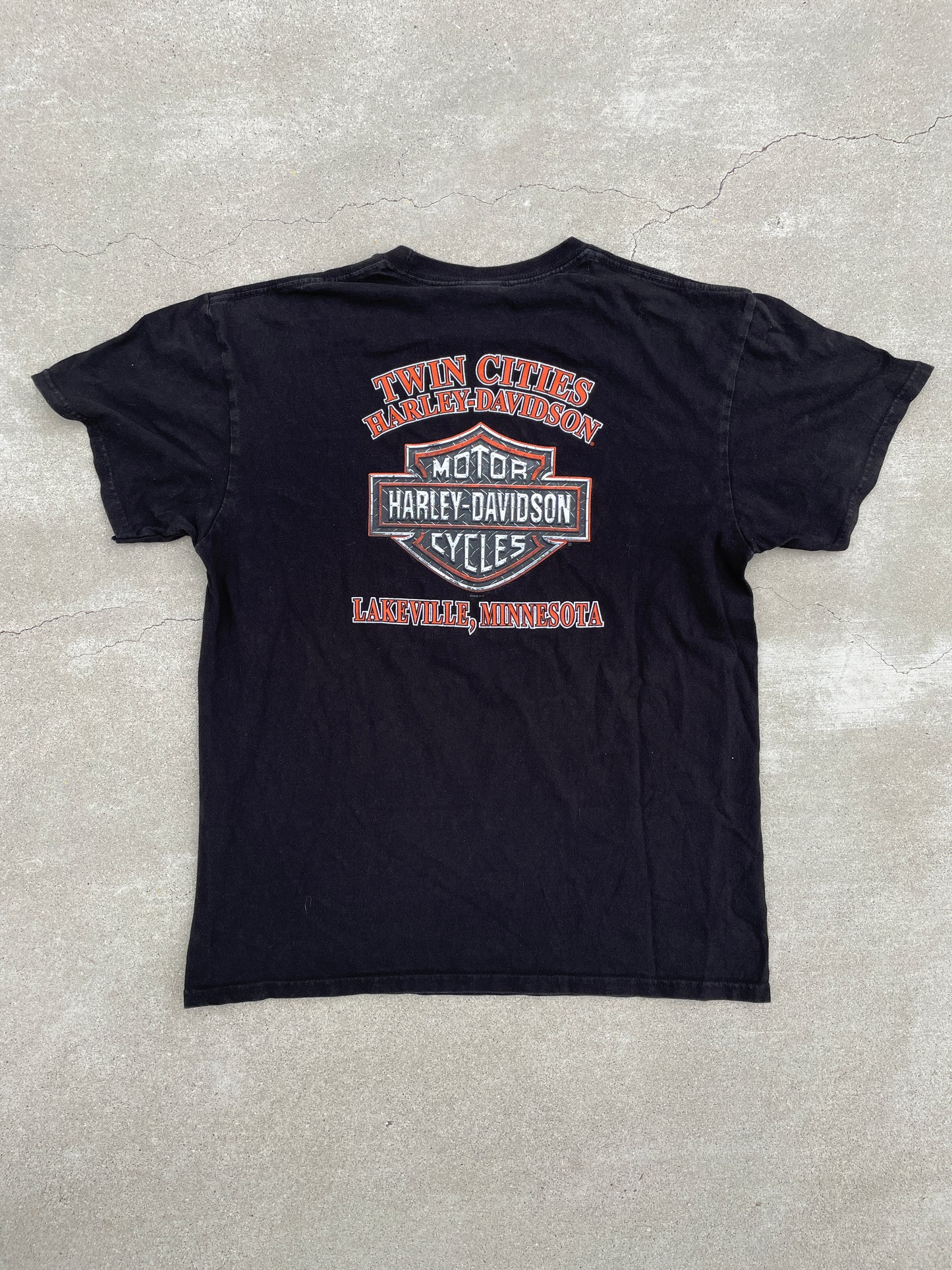BLACK FLAME HARLEY DAVIDSON SHIRT
