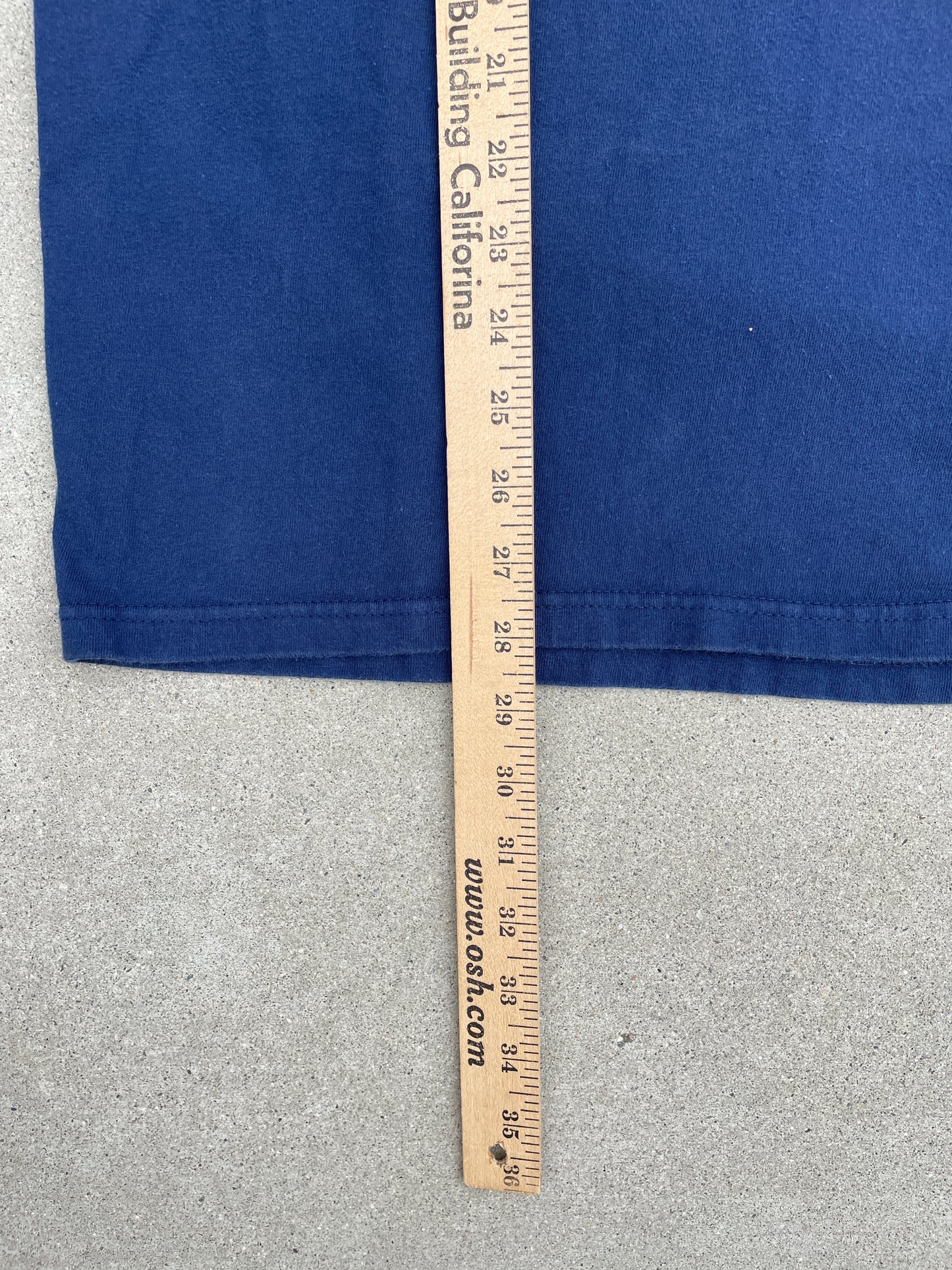 BLUE SCRIPT/CHROME HARLEY DAVIDSON SHIRT