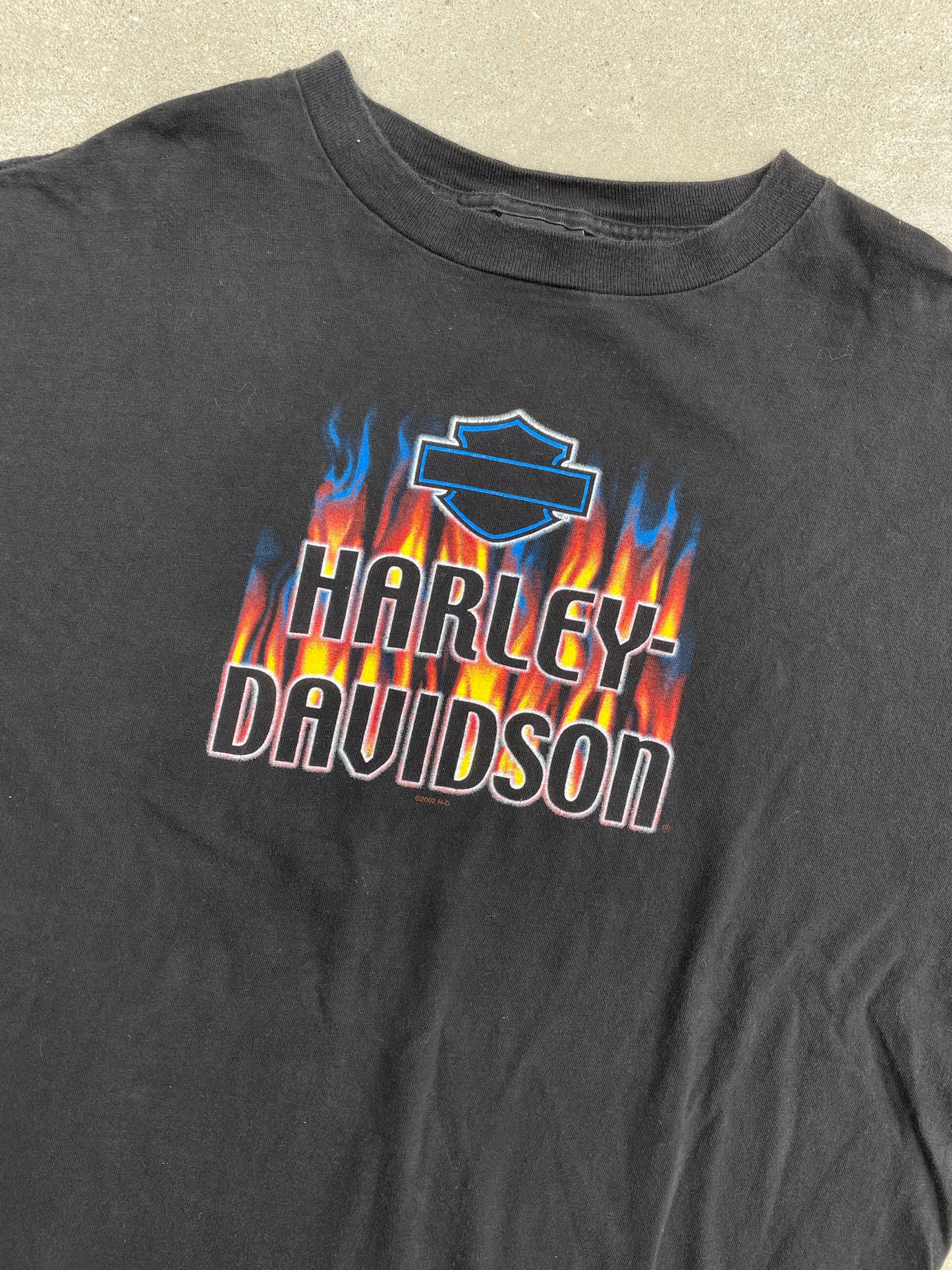 BLACK FLAME GRADIENT HARLEY DAVIDSON SHIRT