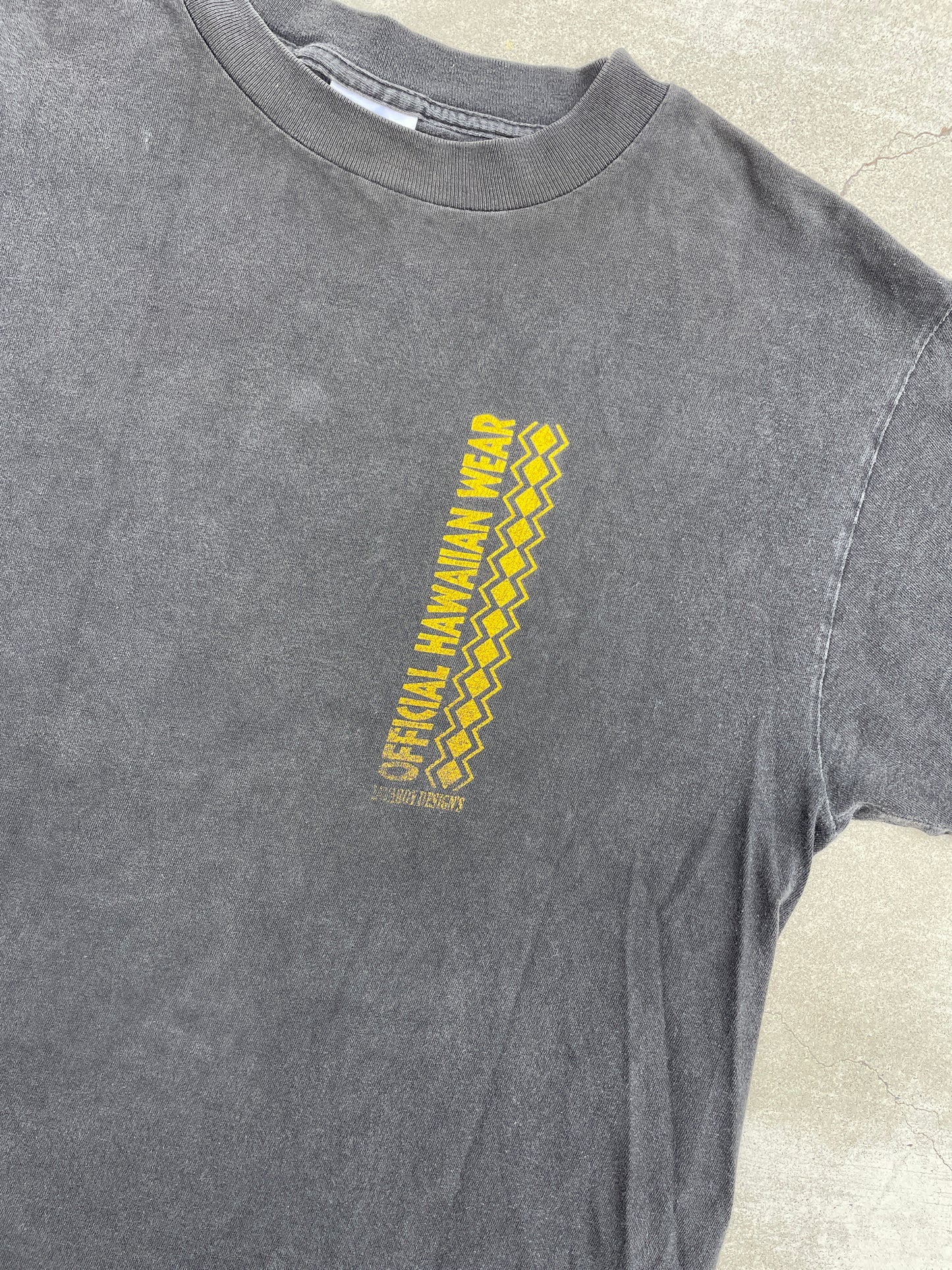 "HAWAIIAN WEAR" FADED BLACK SHIRT