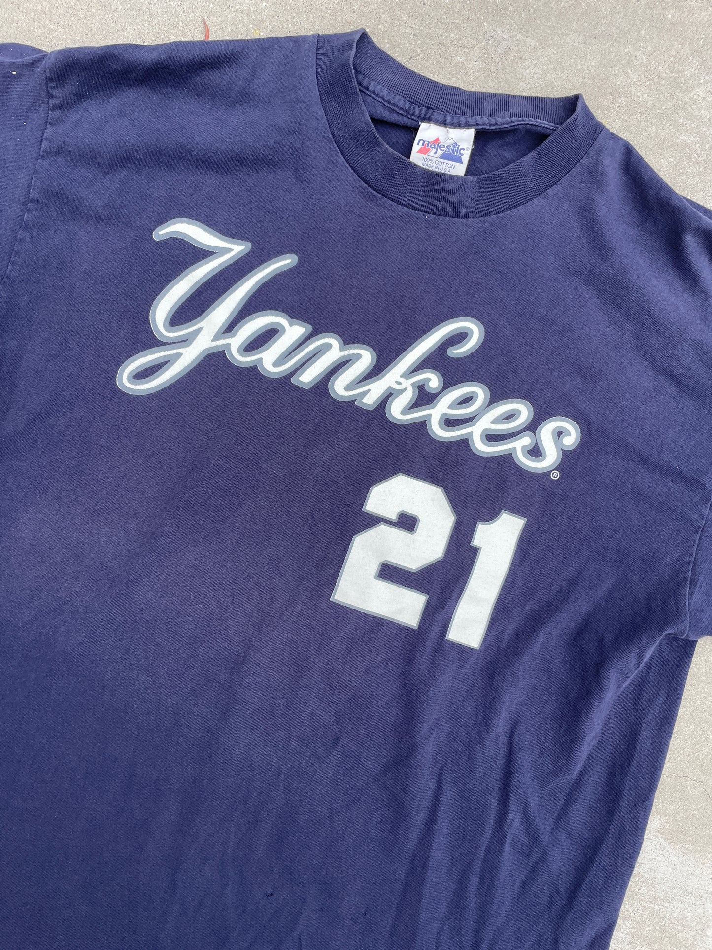 NAVY YANKEES '21' SHIRT