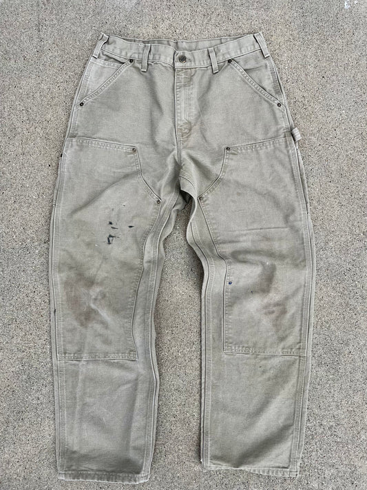 VINTAGE TAN CARHARTT DOUBLE KNEES-1990s