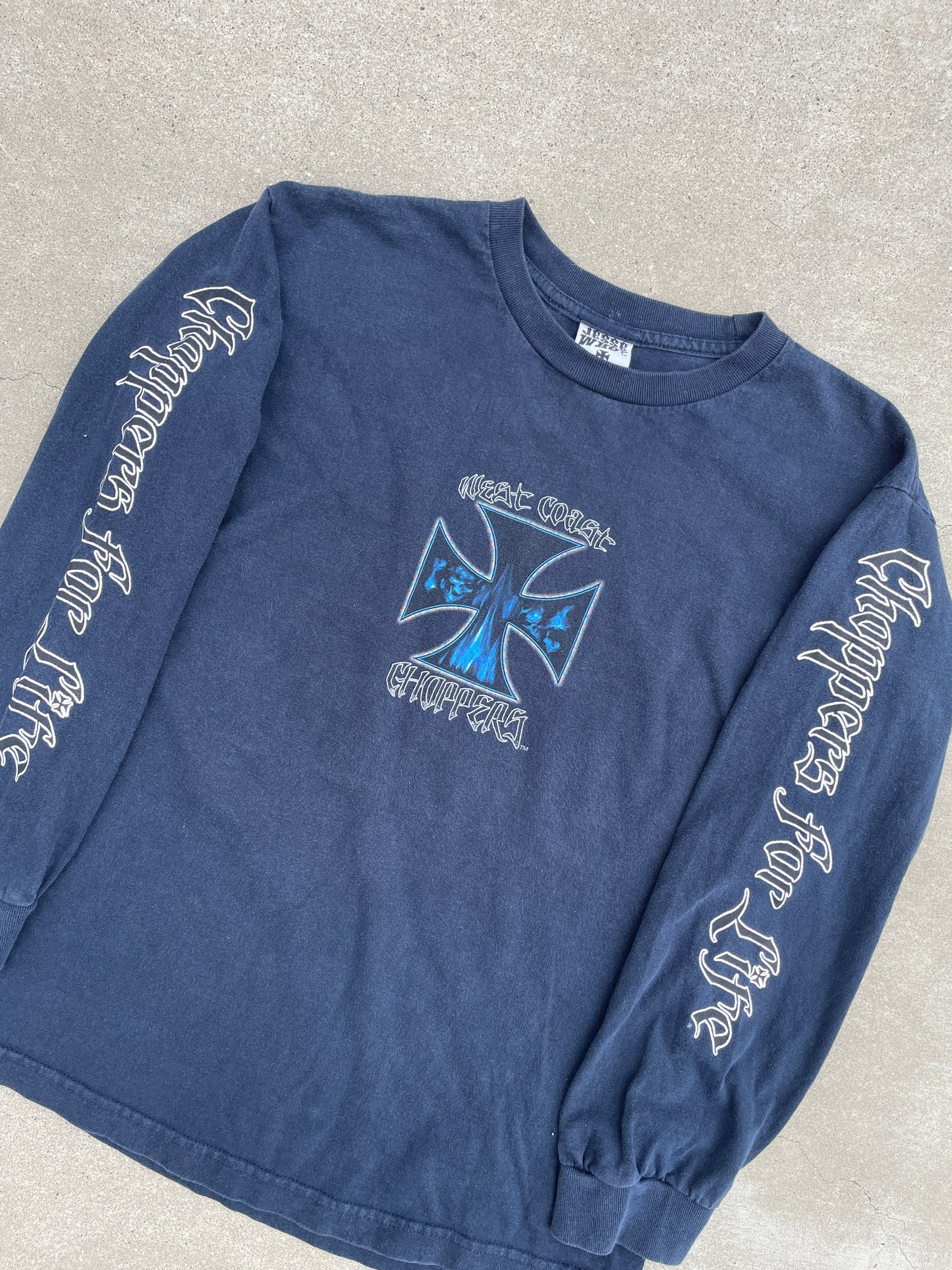 BLUE WEST COAST CHOPPERS LONG SLEEVE SHIRT