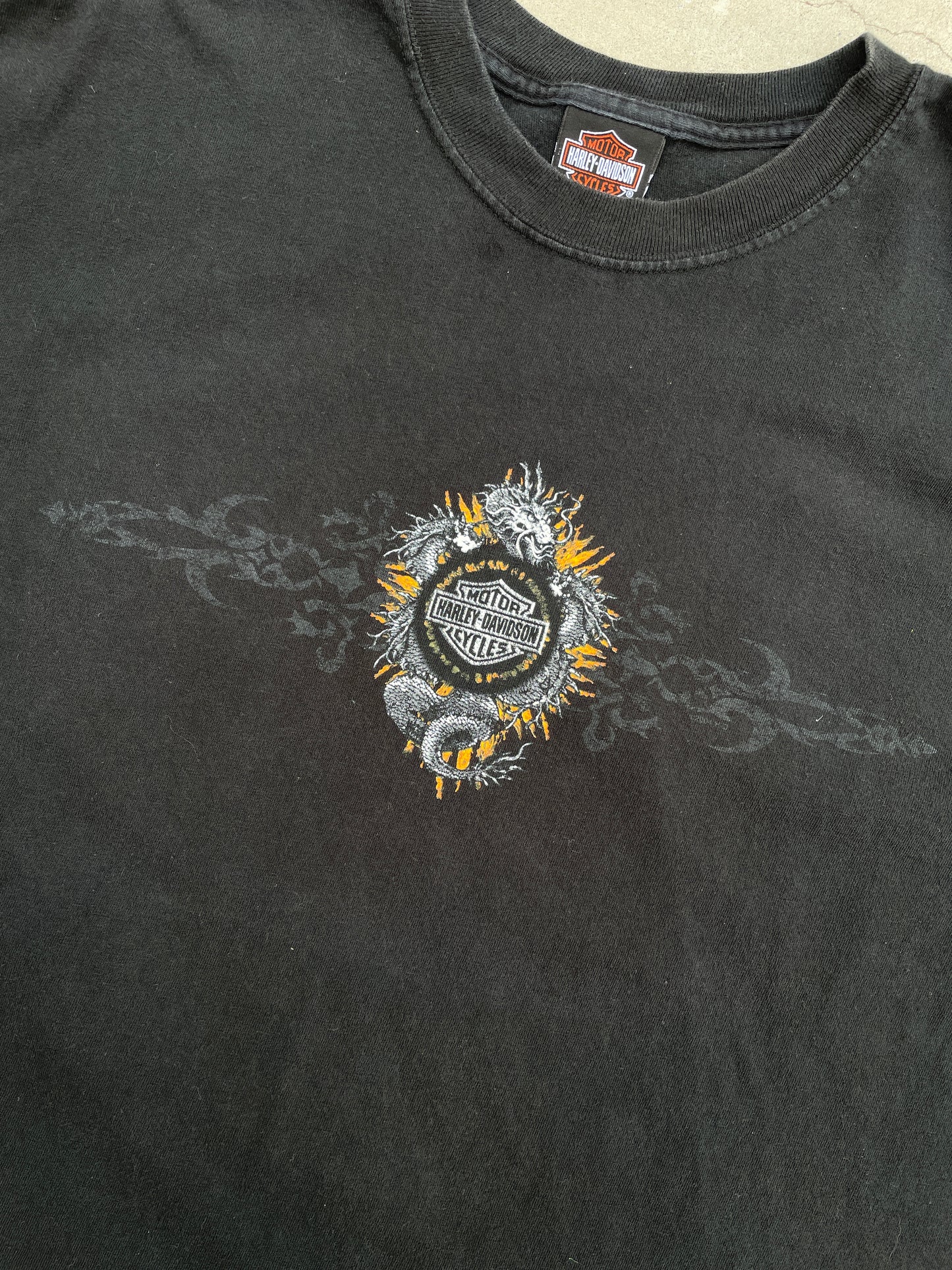 BLACK DRAGON HARLEY DAVIDSON SHIRT