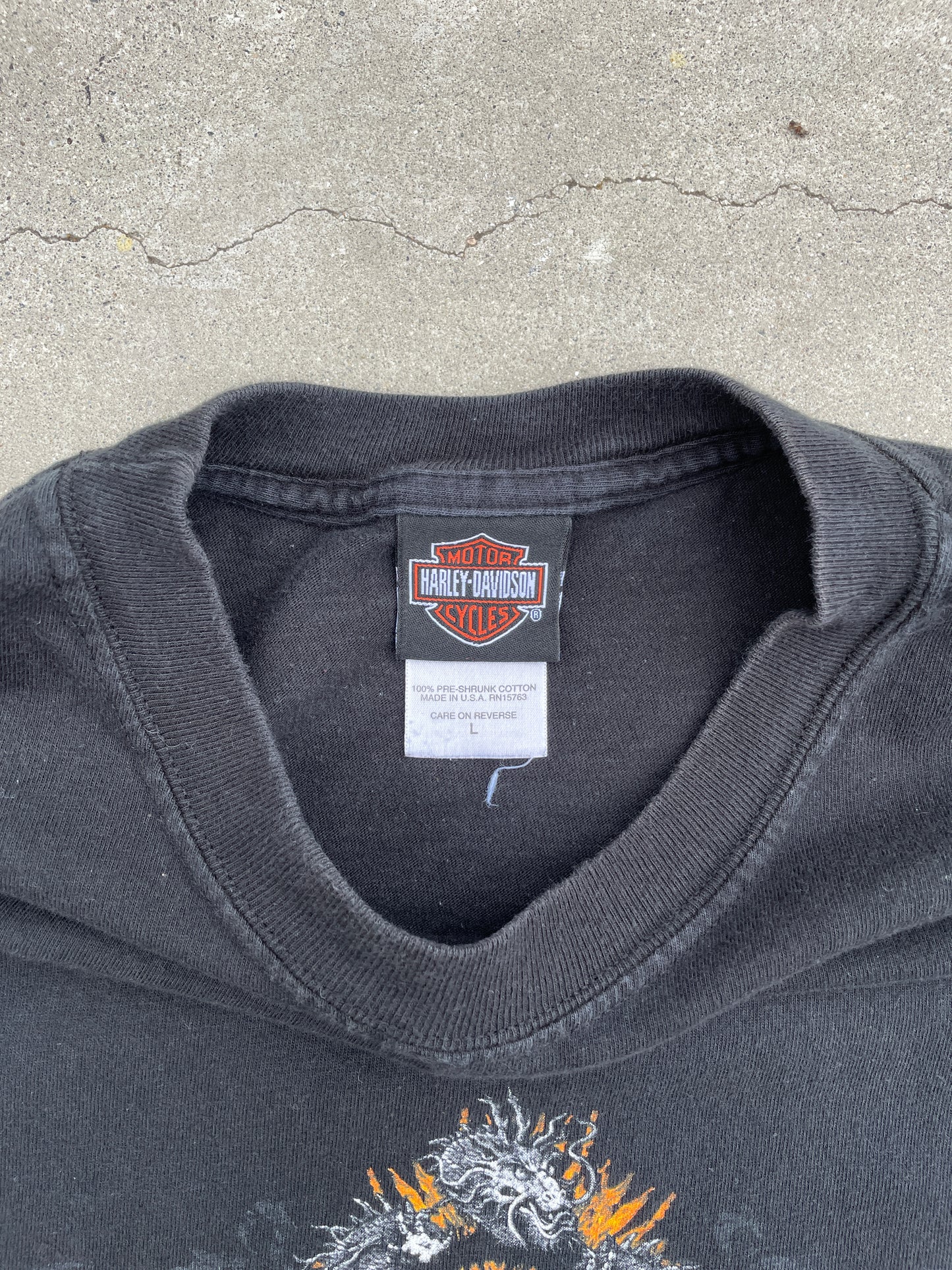 BLACK DRAGON HARLEY DAVIDSON SHIRT