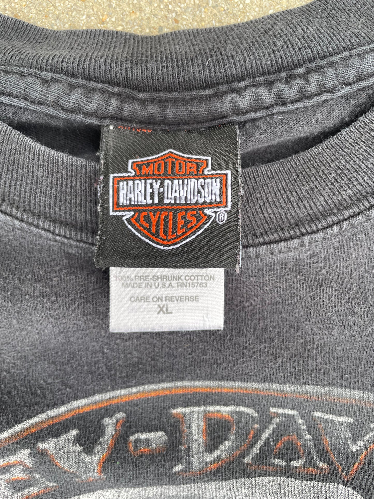 BLACK SKULL HARLEY DAVIDSON SHIRT