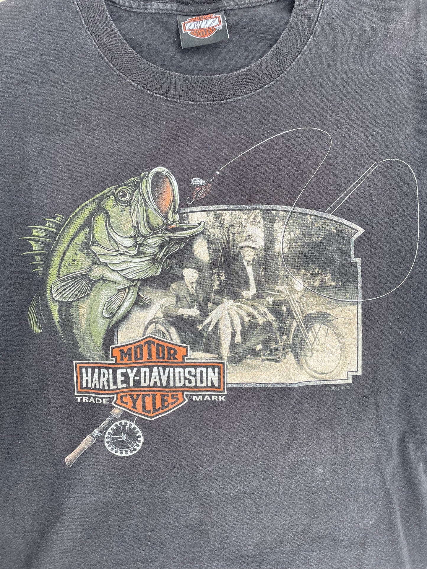 BLACK BASS HARLEY DAVIDSON SHIRT