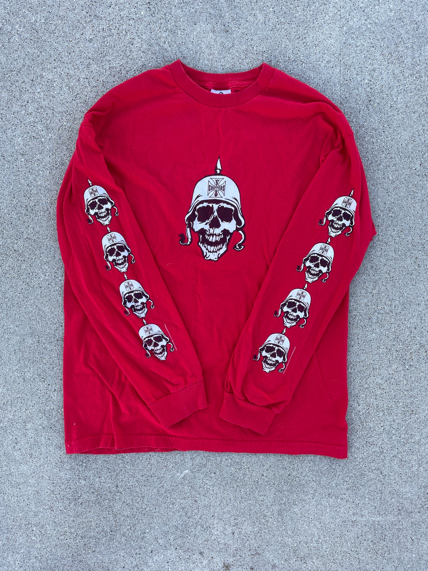 VINTAGE WEST COAST CHOPPERS SKULL LONG SLEEVE
