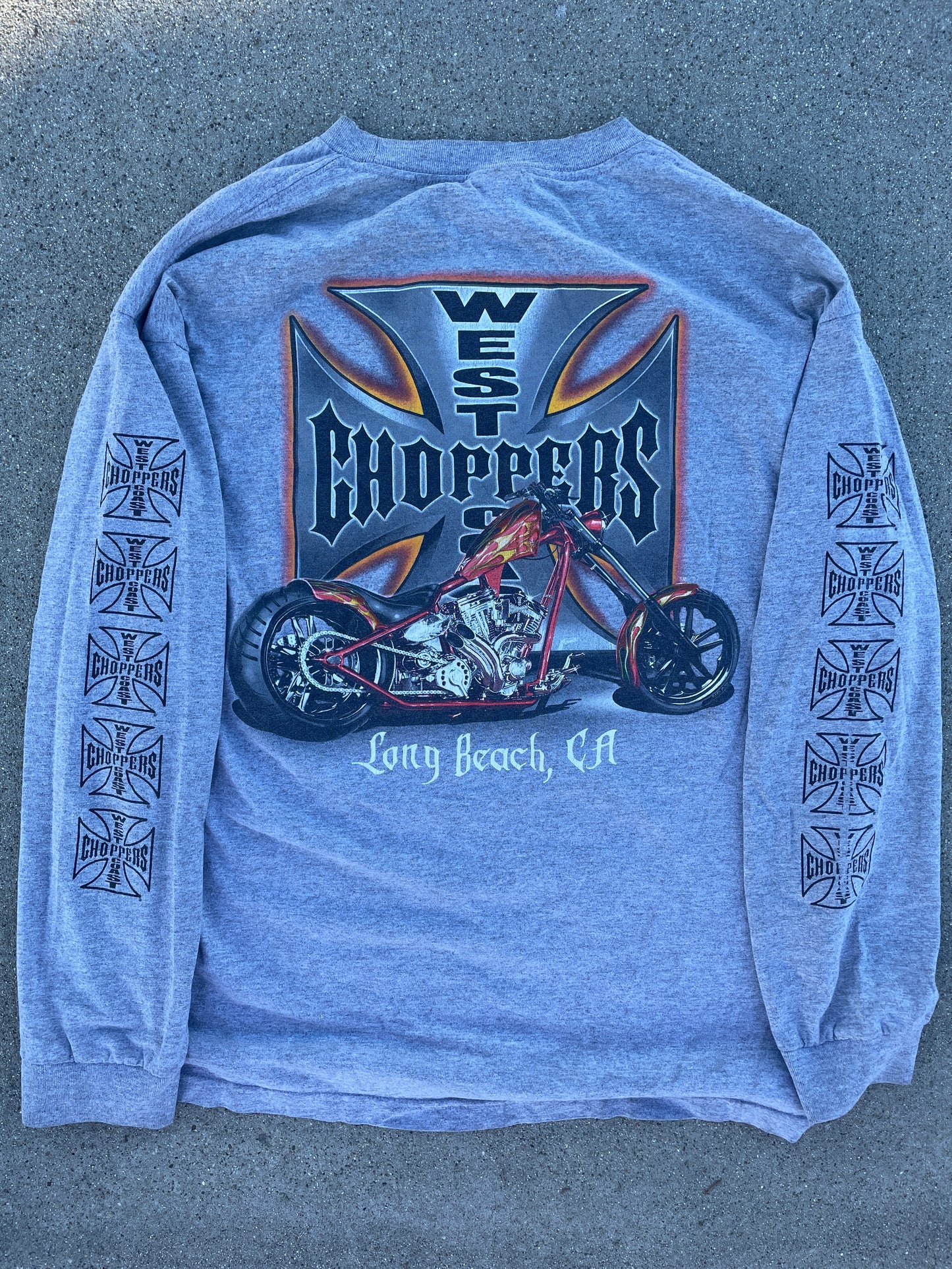 FADED GRAY WEST COAST CHOPPERS LONG SLEEVE