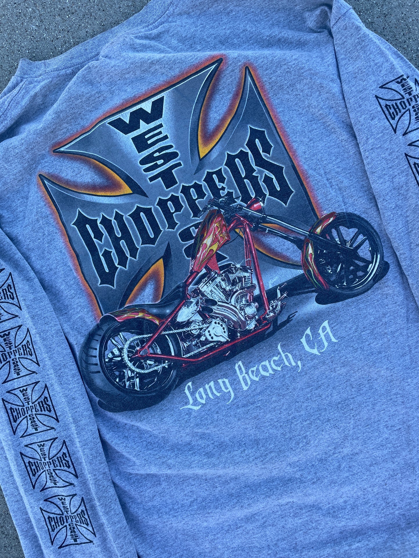 FADED GRAY WEST COAST CHOPPERS LONG SLEEVE