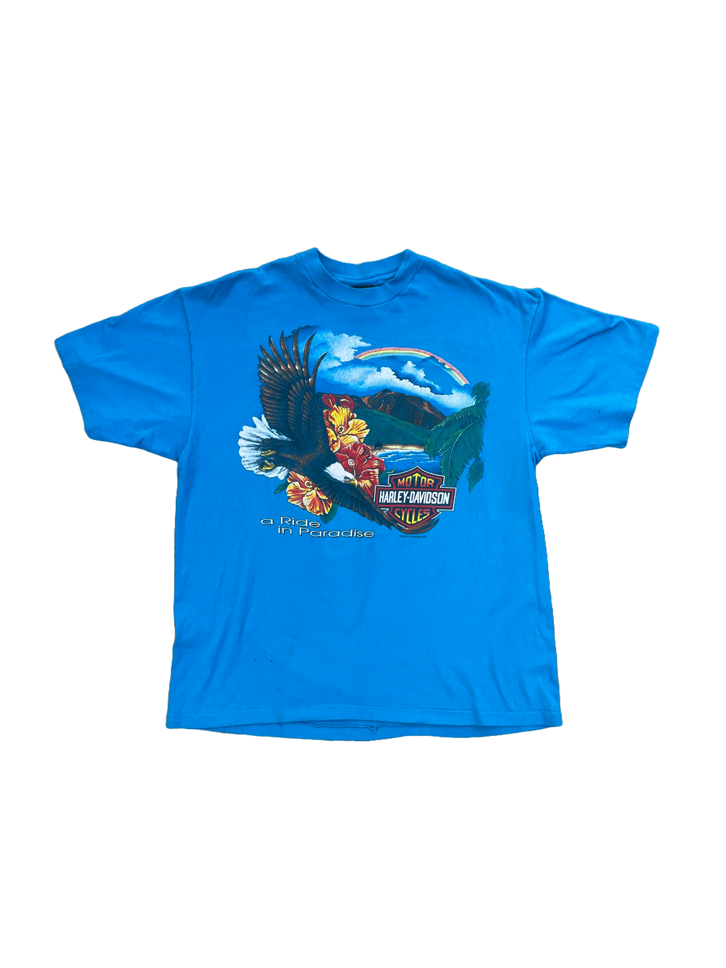 AQUA PARADISE HARLEY DAVIDSON SHIRT