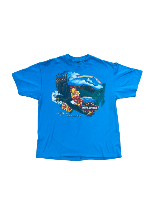 AQUA PARADISE HARLEY DAVIDSON SHIRT