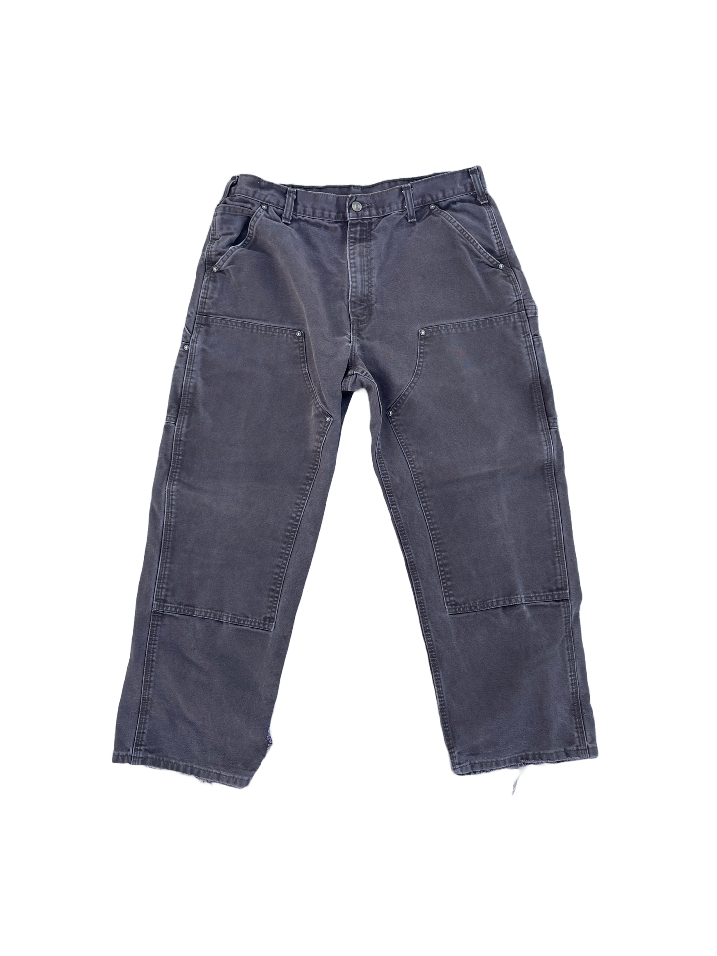DISTRESSED BROWN CARHARTT DOUBLE KNEES
