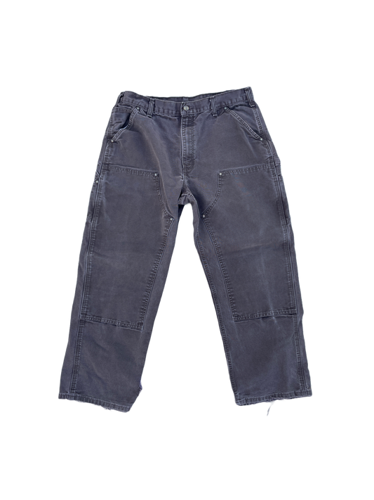 DISTRESSED BROWN CARHARTT DOUBLE KNEES