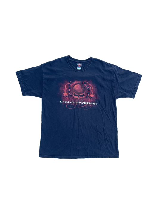 RED SKULL HARLEY DAVIDSON SHIRT