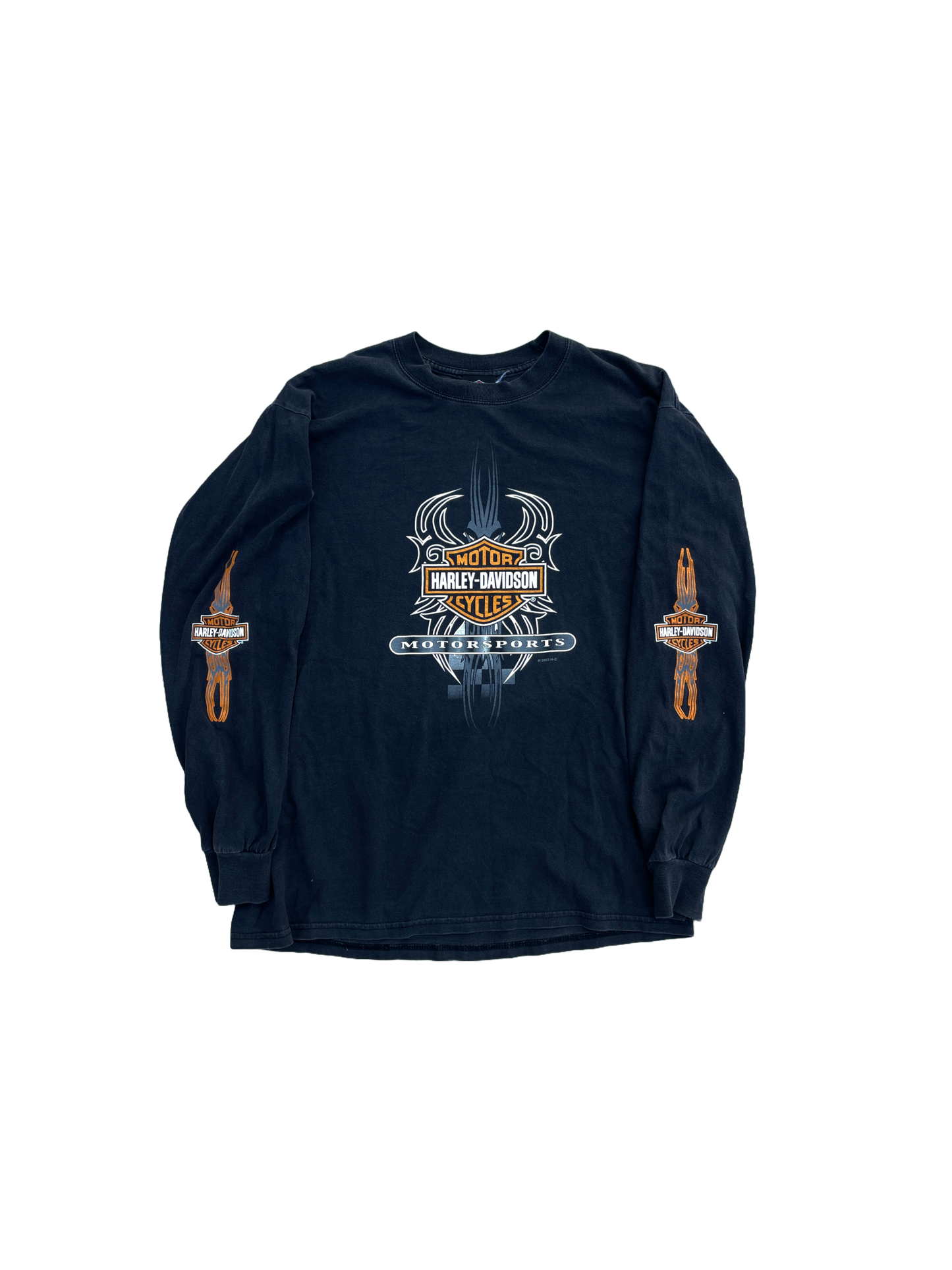 BLACK TRIBAL HARLEY DAVIDSON LONG SLEEVE SHIRT