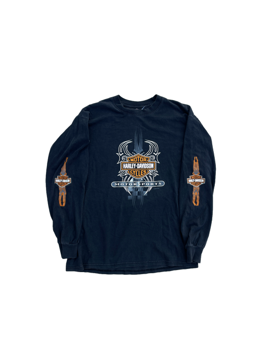 BLACK TRIBAL HARLEY DAVIDSON LONG SLEEVE SHIRT