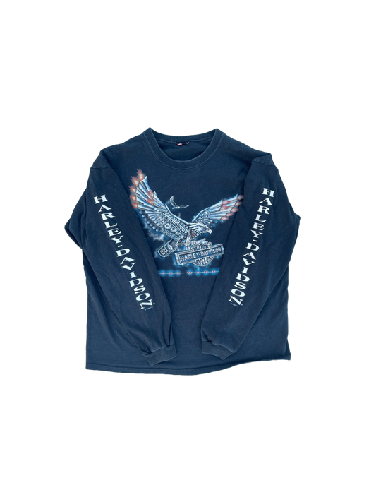 SILVER EAGLE HARLEY DAVIDSON LONG SLEEVE