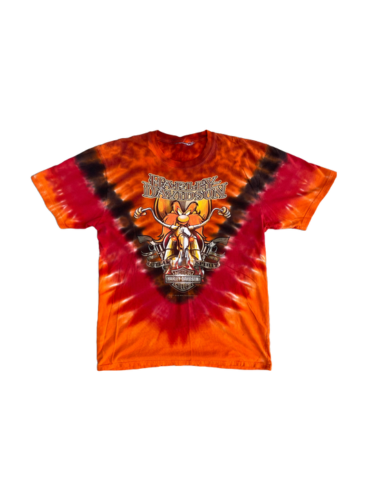 TYE-DYE HARLEY DAVIDSON LOONEY TUNES SHIRT