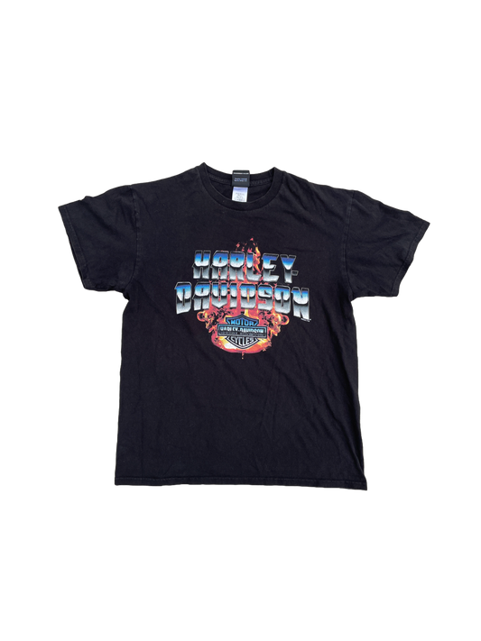 BLACK FLAME HARLEY DAVIDSON SHIRT
