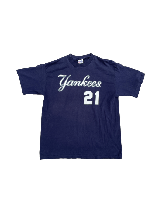 NAVY YANKEES '21' SHIRT