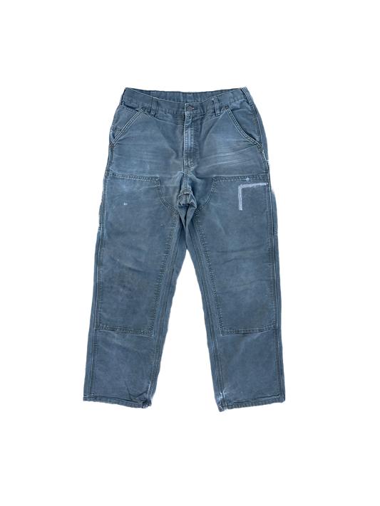 FADED GREEN CARHARTT DOUBLE KNEES