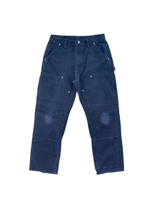 BLACK CARHARTT DOUBLE KNEE PANTS