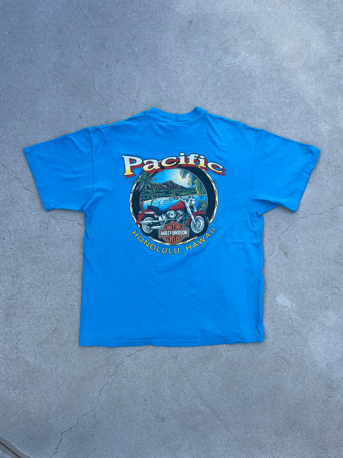 AQUA PARADISE HARLEY DAVIDSON SHIRT