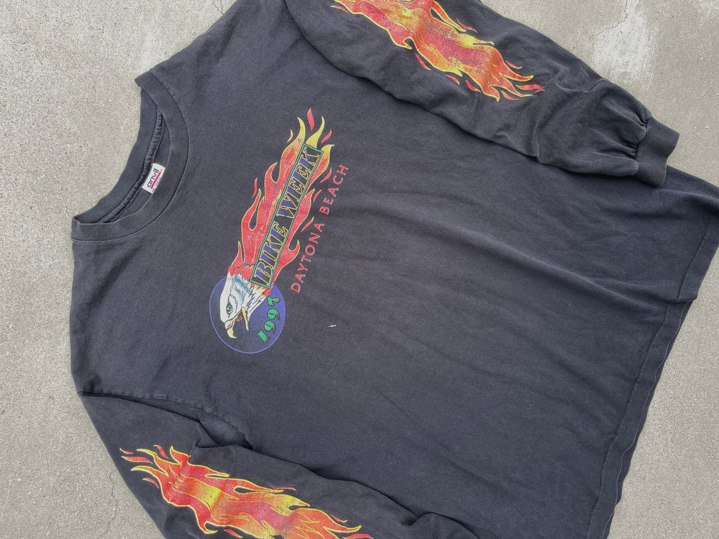BIKE WEEK LONG SLEEVE FLAME SHIRT