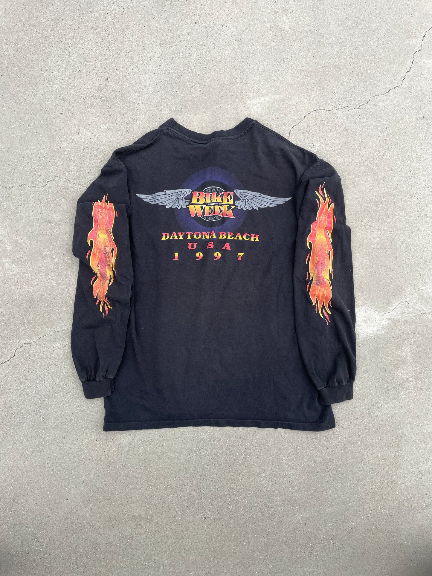 BIKE WEEK LONG SLEEVE FLAME SHIRT