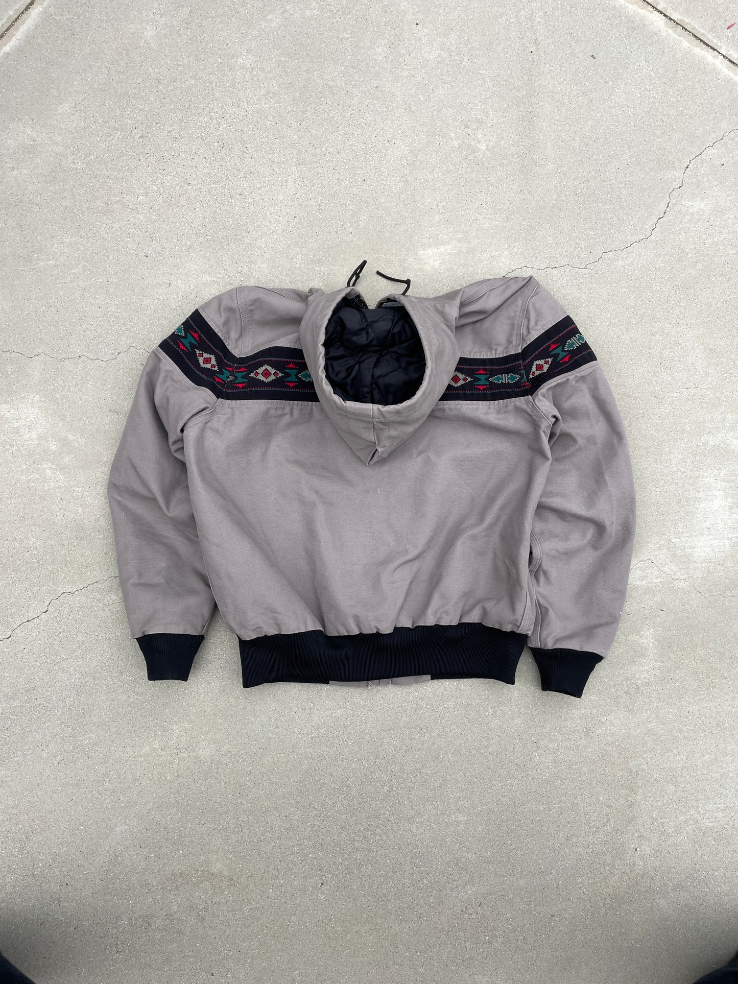 GRAY AZTEC CARHARTT JACKET