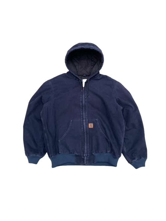 NAVY HOODED CARHARTT JACKET