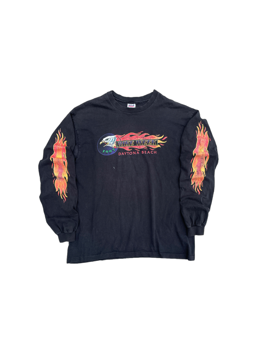 BIKE WEEK LONG SLEEVE FLAME SHIRT