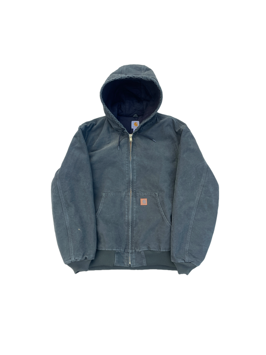 FOREST GREEN HOODED CARHARTT JACKET